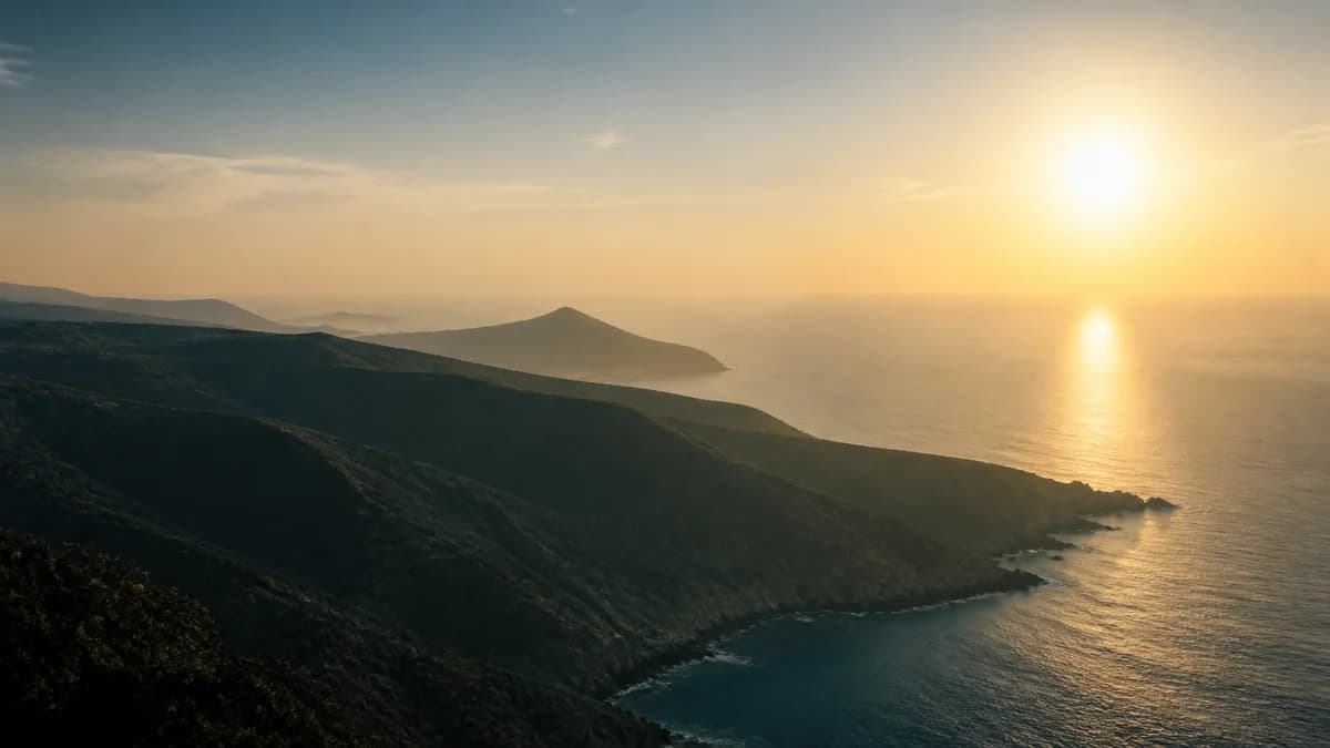 Original coastal scene in the video editor